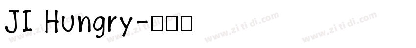 JI Hungry字体转换